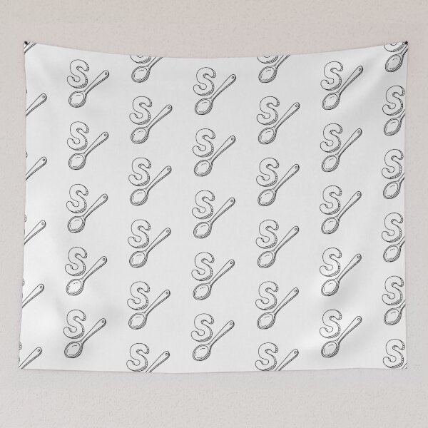 Item preview, An illustration of letter S stand for Spoon designed and sold by rasagamastore.
