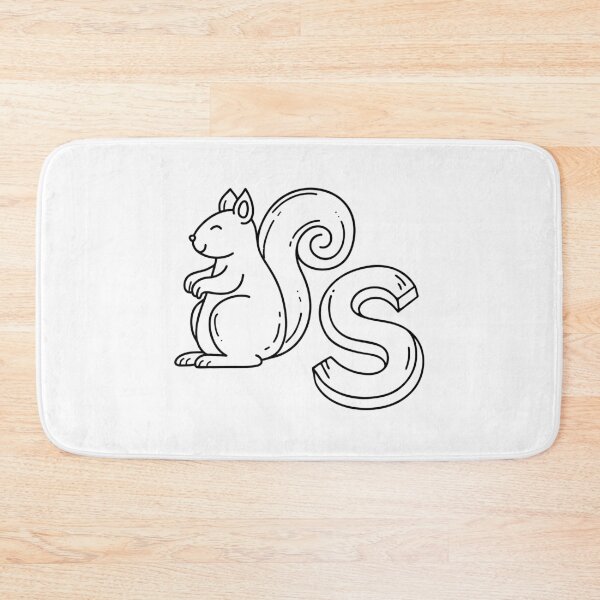 Item preview, An illustration of letter S stand for Squirrel designed and sold by rasagamastore.