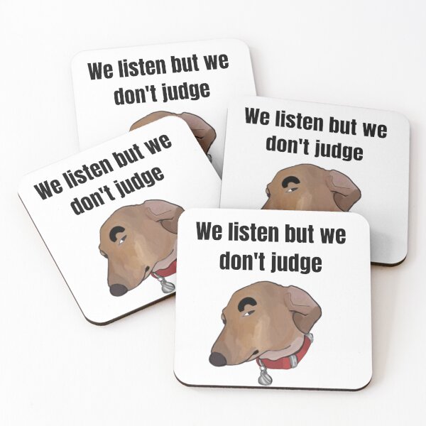 Item preview, We listen but we do not judge designed and sold by Lorena2408.
