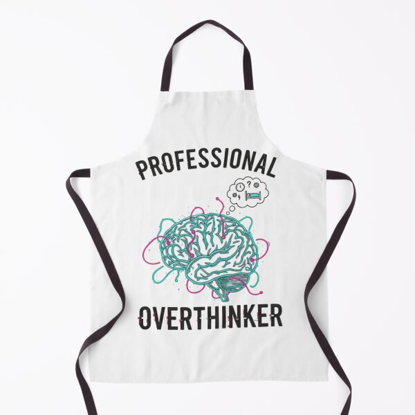 Item preview, Professional Overthinker Brain Logo Design designed and sold by Silent Watch Threads..