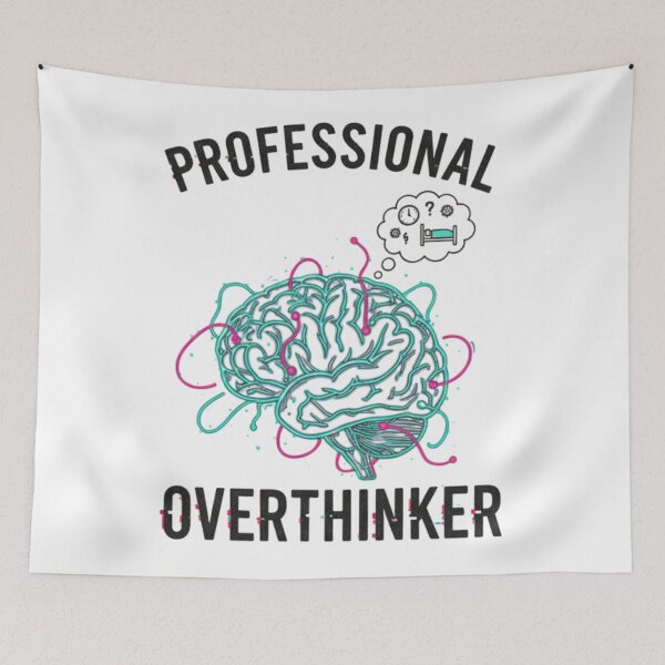 Item preview, Professional Overthinker Brain Logo Design designed and sold by Silent Watch Threads..