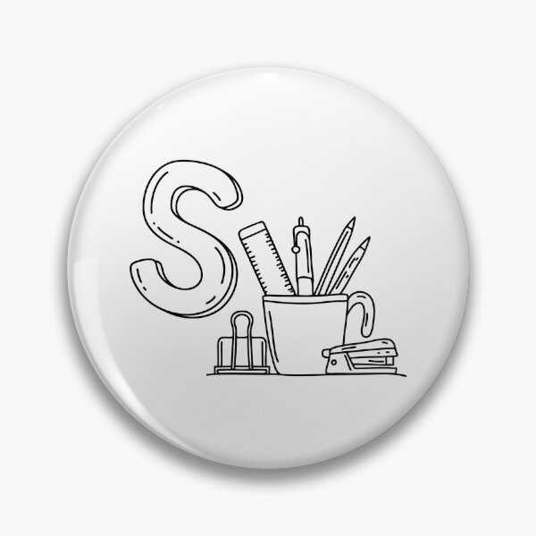 Item preview, An illustration of letter S stand for Stationery designed and sold by rasagamastore.
