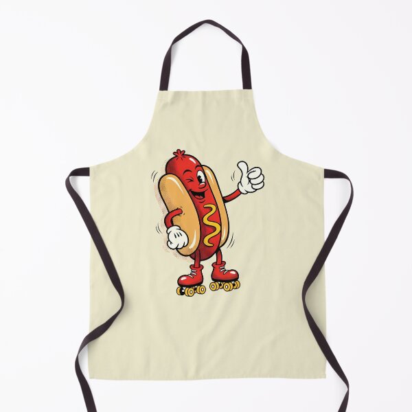 Item preview, Cool Hotdog on Roller Skates – Funny Retro Food Cartoon designed and sold by Imaginationbeyond.