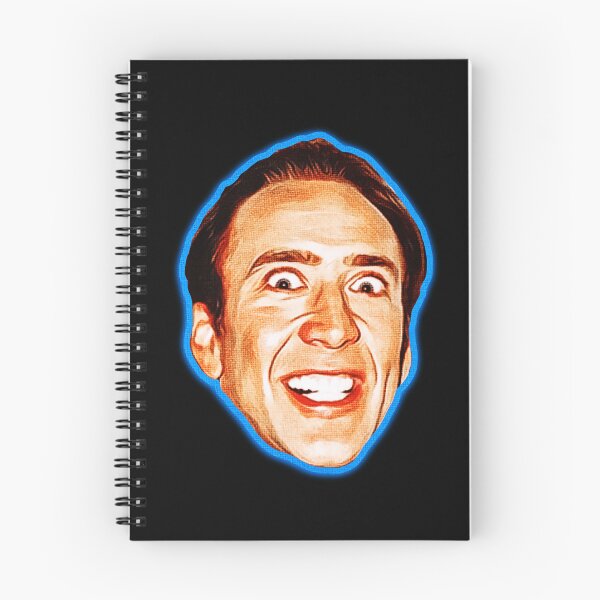 Item preview, Nicolas Cage Crazy Face Meme Neon Outline Head designed and sold by Boondocks254.
