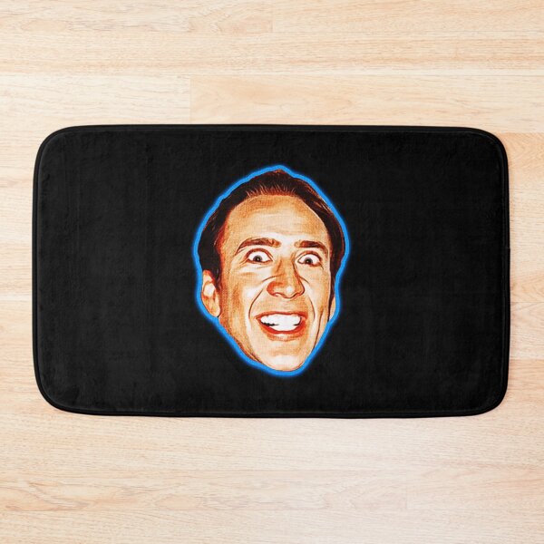 Item preview, Nicolas Cage Crazy Face Meme Neon Outline Head designed and sold by Boondocks254.