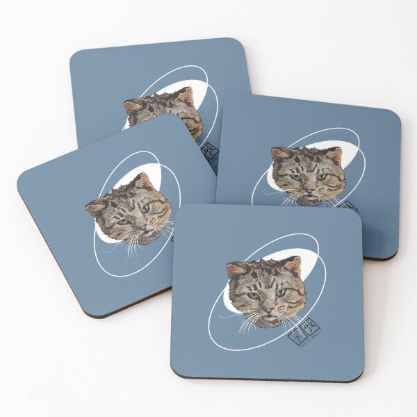 Item preview, Lenny the Rescue Tabby – FIV Positive Cat Art for Animal Lovers designed and sold by Made-by-Anxiety.