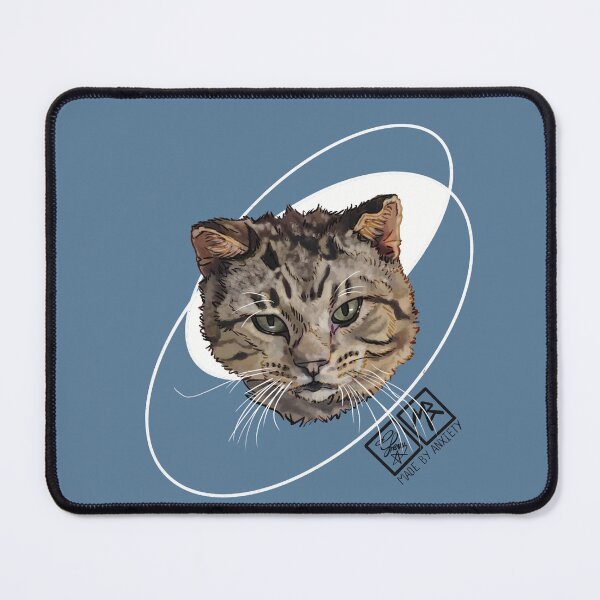 Item preview, Lenny the Rescue Tabby – FIV Positive Cat Art for Animal Lovers designed and sold by Made-by-Anxiety.