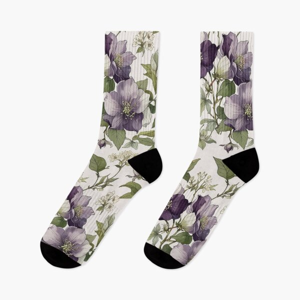 Item preview, Purple And White Floral Pattern designed and sold by CoolPixels.
