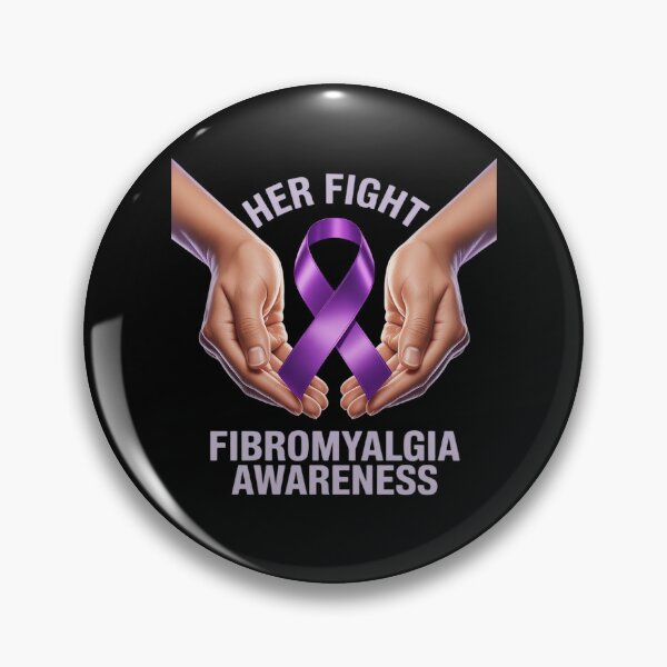 Item preview, Her Fight Is My Fight Purple Ribbon Fibromyalgia Awareness designed and sold by August4Laughs25.