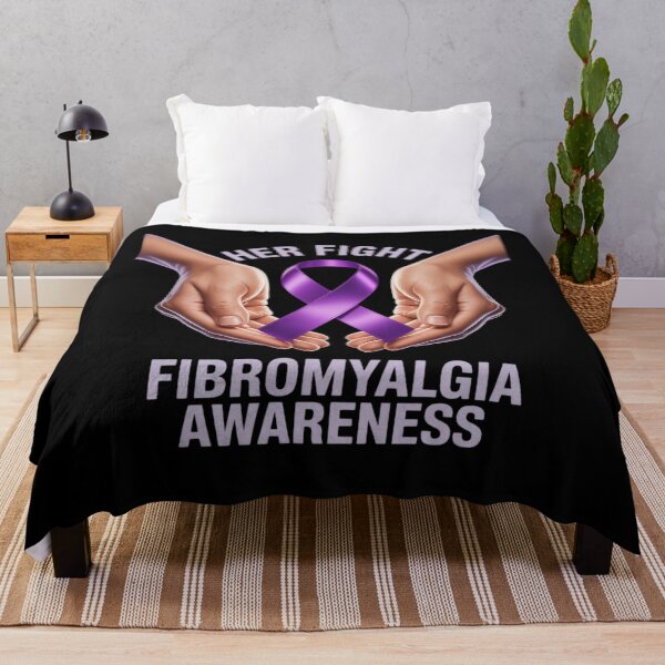 Item preview, Her Fight Is My Fight Purple Ribbon Fibromyalgia Awareness designed and sold by August4Laughs25.