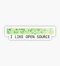 Github contributions: I like open source Sticker