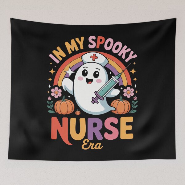 Item preview, Spooky Nurrse Ghost Skeleton Western Halloween designed and sold by aidenpier.