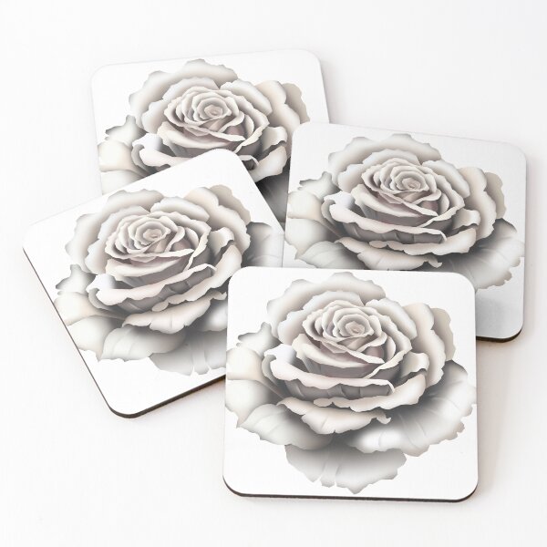Item preview, Vintage Beige Rose – Minimalist Gradient Flower Art designed and sold by InFrameVision.