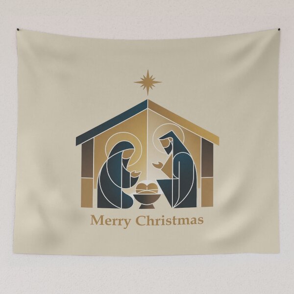 Item preview, Minimalist Geometric Nativity Scene Modern Christmas designed and sold by WikaKowalczyk.