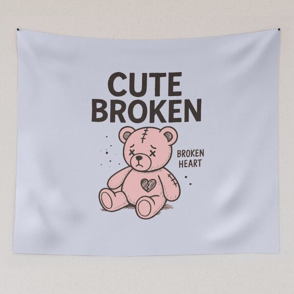 Item preview, Cute Broken Teddy Bear T-Shirt | Pastel Pink Aesthetic Graphic | Kawaii Streetwear Art Design designed and sold by KDesignCrafts.
