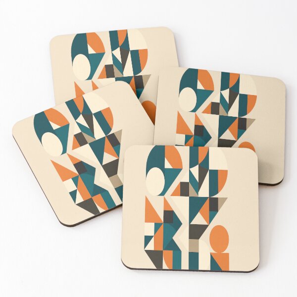 Item preview, Geometric Harmony – Bold Retro Abstract Shapes designed and sold by JM Language Service.