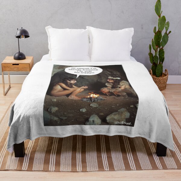 Item preview, Anti Fur Trade Cave Woman Joke designed and sold by IanBakerToons.