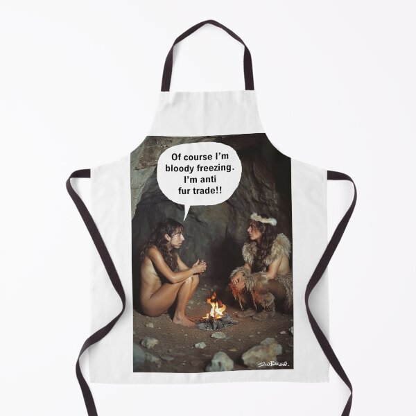 Item preview, Anti Fur Trade Cave Woman Joke designed and sold by IanBakerToons.