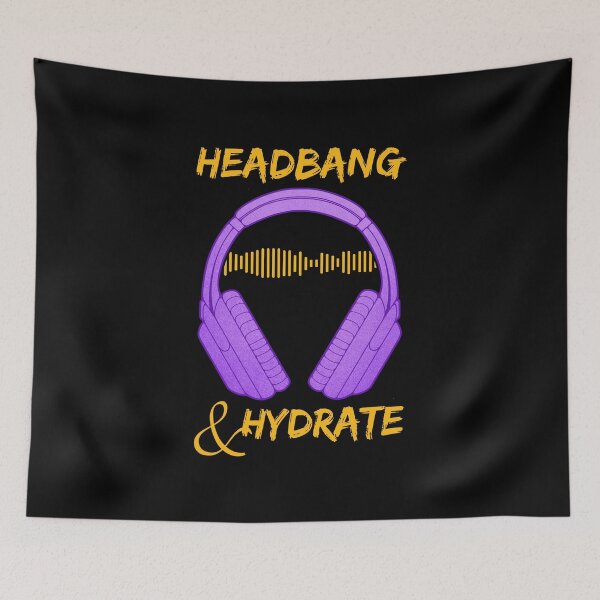 Item preview, Headphones | Headbang And Hydrate designed and sold by ObsidianDaz.
