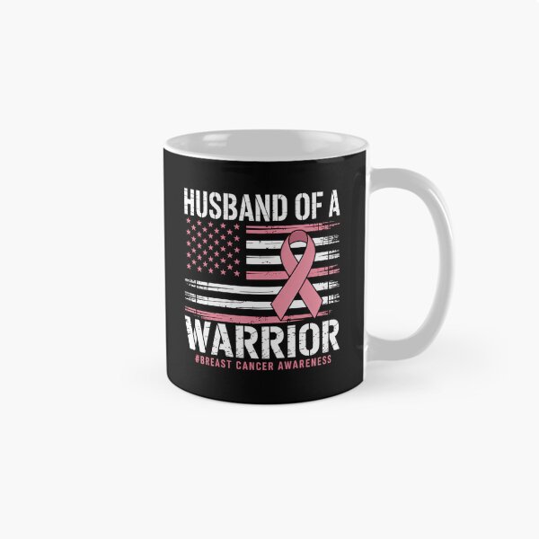 Item preview, Husband Of A Warrior Breast Cancer Awareness Support designed and sold by Sunset4Bones.