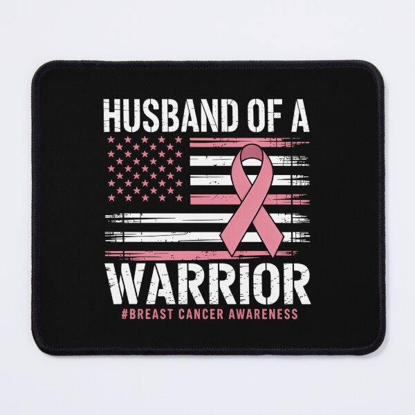 Item preview, Husband Of A Warrior Breast Cancer Awareness Support designed and sold by Sunset4Bones.