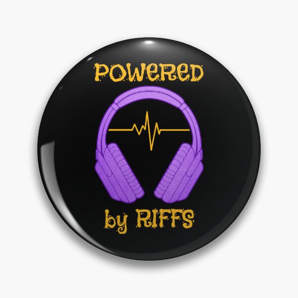 Item preview, Headphones | Powered By Riffs designed and sold by ObsidianDaz.