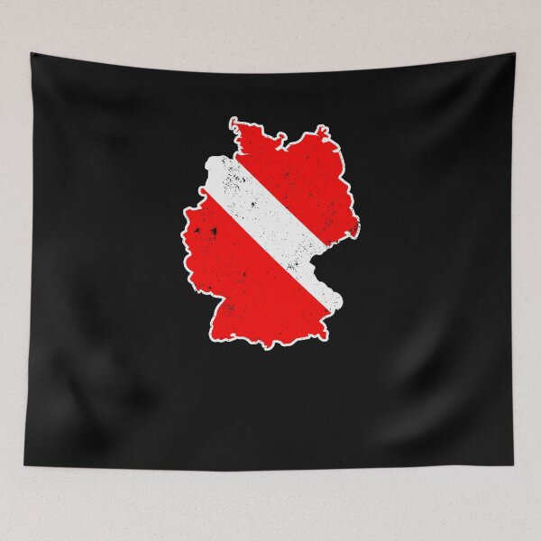 Item preview, Germany Scuba Dive Shirt Rescue Diver Flag Shirt designed and sold by shoppzee.