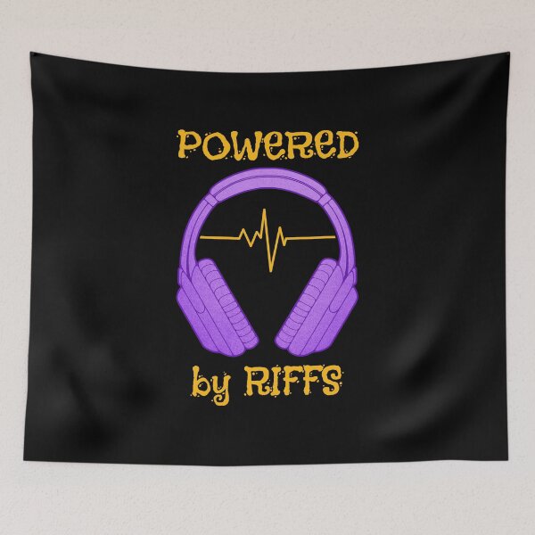 Item preview, Headphones | Powered By Riffs designed and sold by ObsidianDaz.