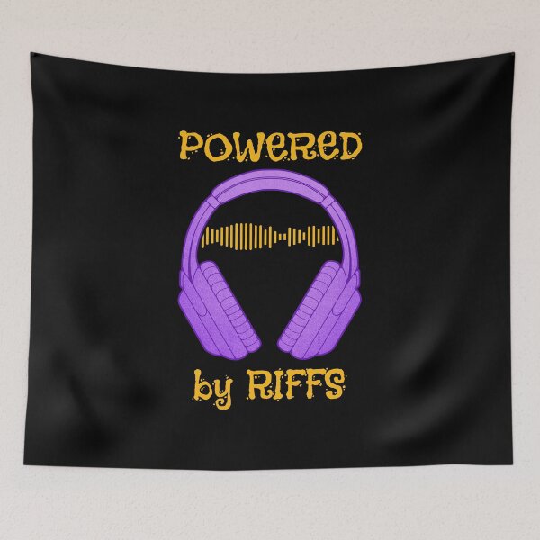 Item preview, Headphones | Powered By Riffs designed and sold by ObsidianDaz.