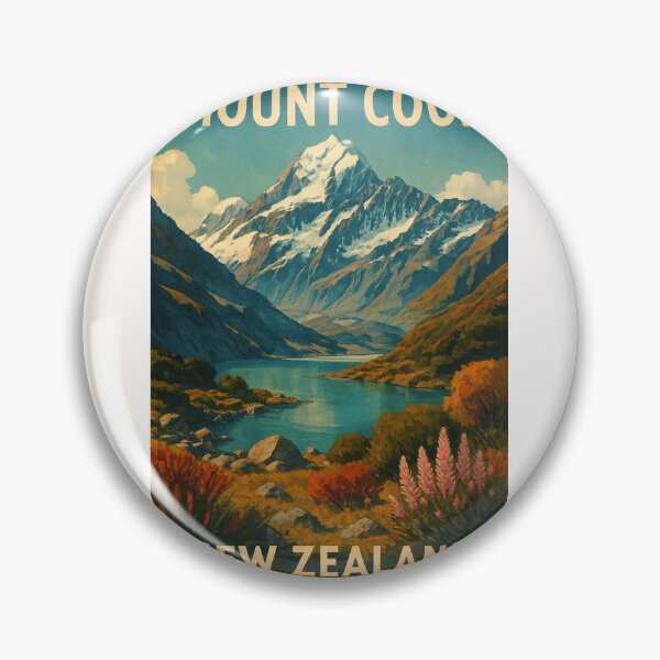 Item preview, Mount Cook New Zealand Southern Alps Landscape designed and sold by Places On Earth.