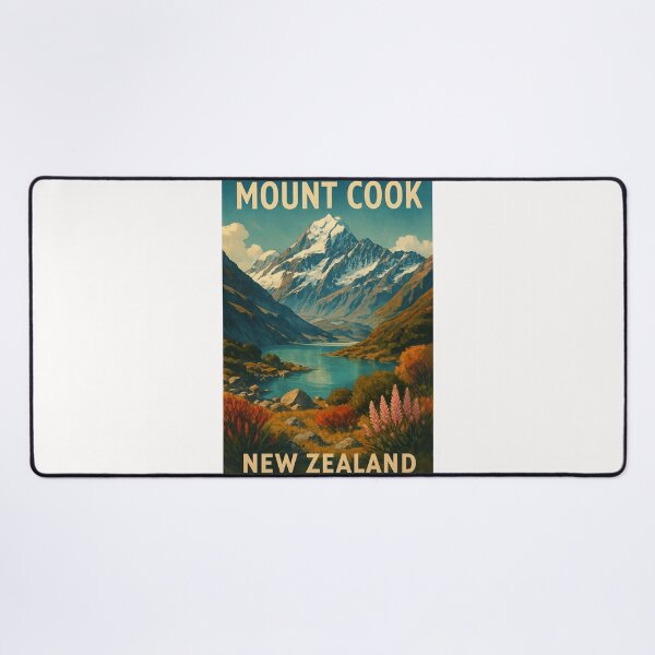 Item preview, Mount Cook New Zealand Southern Alps Landscape designed and sold by Places On Earth.
