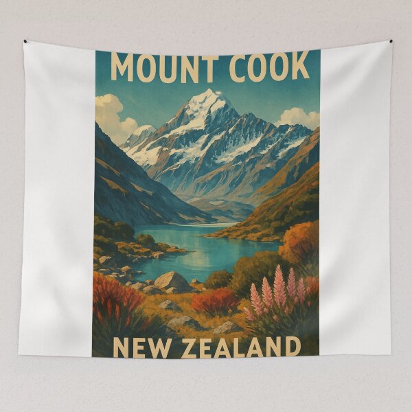 Artikelvorschau, Mount Cook Neuseeland Südalpen Landschaft entworfen und verkauft von Places On Earth.