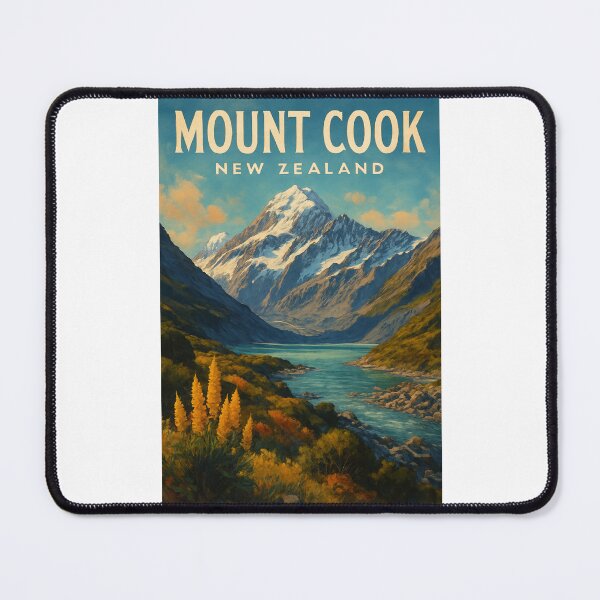 Item preview, Aoraki Mount Cook National Park New Zealand River View designed and sold by Places On Earth.