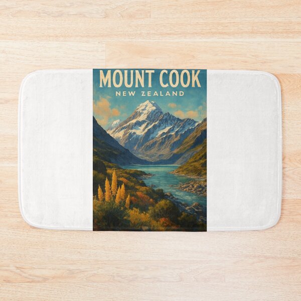 Item preview, Aoraki Mount Cook National Park New Zealand River View designed and sold by Places On Earth.