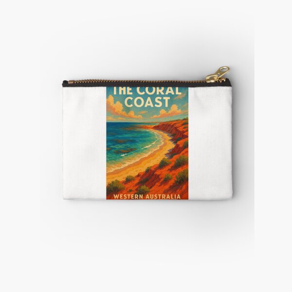 Item preview, Coral Coast Western Australia Red Cliffs and Ocean designed and sold by Places On Earth.