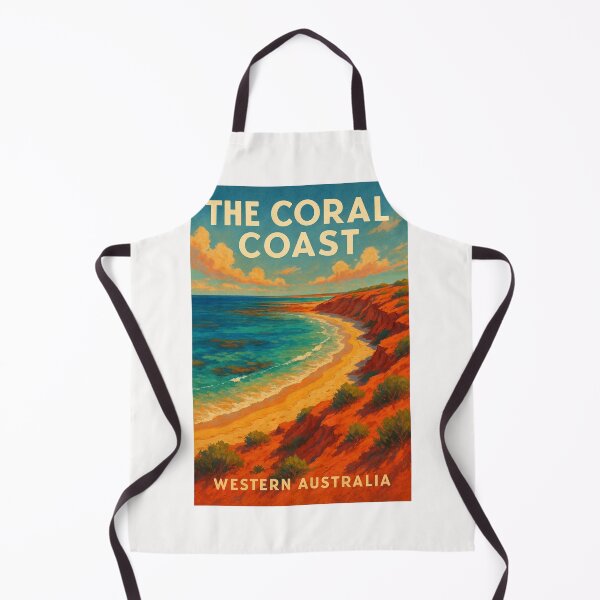 Item preview, Coral Coast Western Australia Red Cliffs and Ocean designed and sold by Places On Earth.