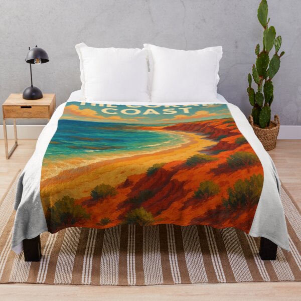 Item preview, Coral Coast Western Australia Red Cliffs and Ocean designed and sold by Places On Earth.