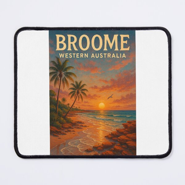 Item preview, Broome Western Australia Palm Trees and Sunset Coast designed and sold by Places On Earth.