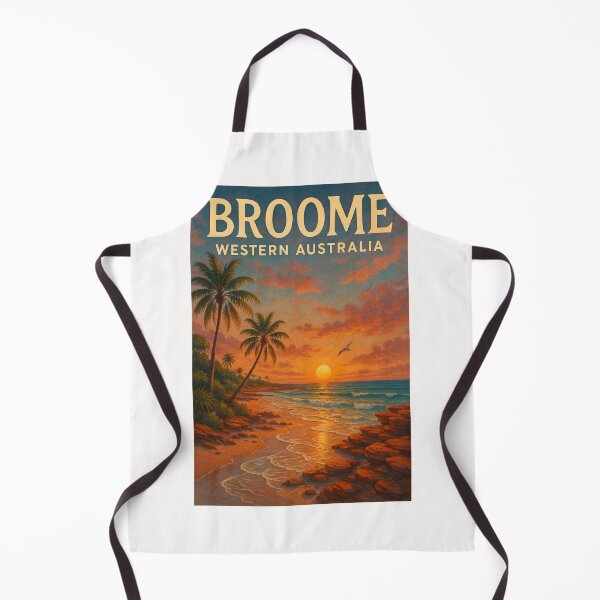 Item preview, Broome Western Australia Palm Trees and Sunset Coast designed and sold by Places On Earth.
