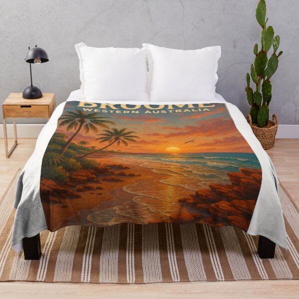 Item preview, Broome Western Australia Palm Trees and Sunset Coast designed and sold by Places On Earth.