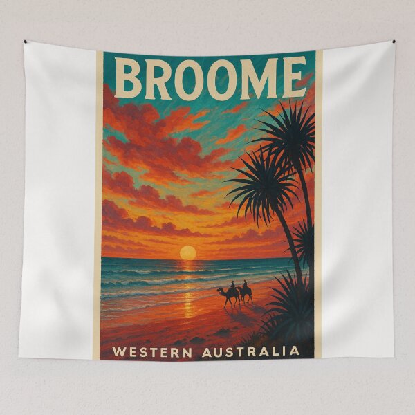 Item preview, Broome Western Australia Camel Ride at Sunset designed and sold by Places On Earth.