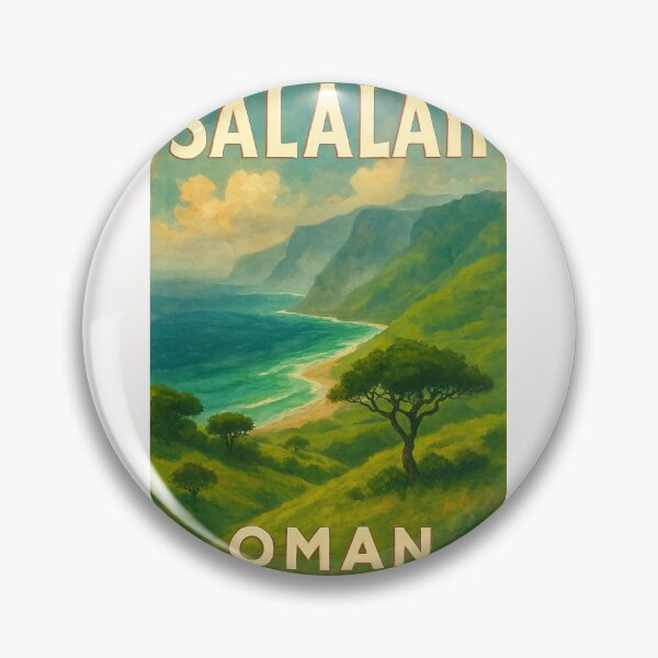 Item preview, Salalah Oman Coastal Highlands and Trees designed and sold by Places On Earth.