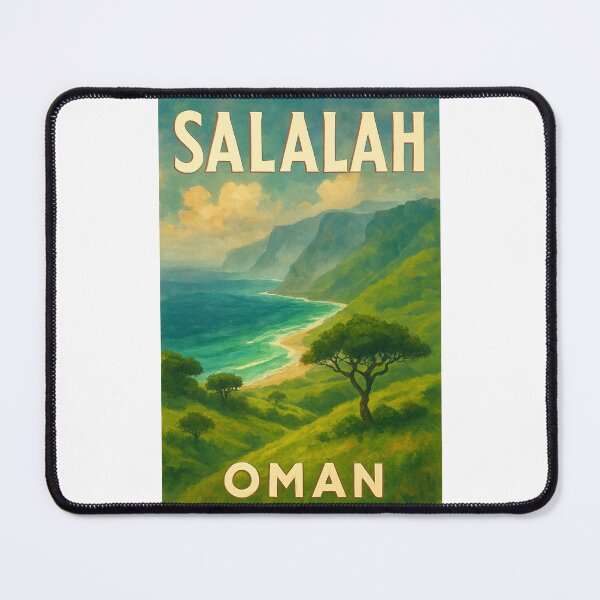 Item preview, Salalah Oman Coastal Highlands and Trees designed and sold by Places On Earth.