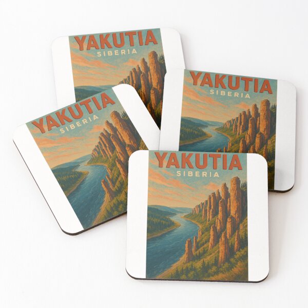 Item preview, Lena Pillars Yakutia Siberia Cliff Formations and River designed and sold by Places On Earth.