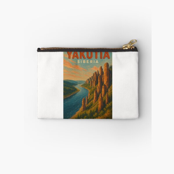 Item preview, Lena Pillars Yakutia Siberia Cliff Formations and River designed and sold by Places On Earth.