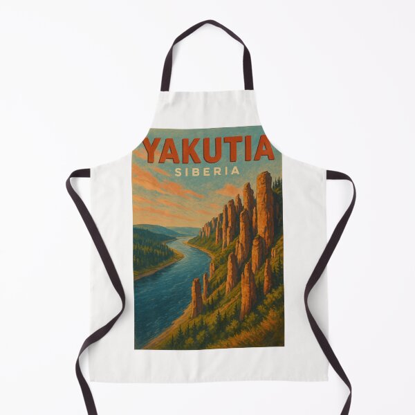 Item preview, Lena Pillars Yakutia Siberia Cliff Formations and River designed and sold by Places On Earth.