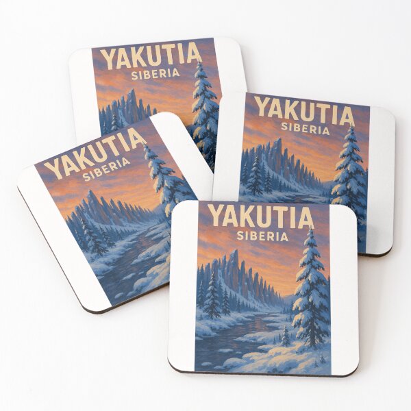 Item preview,  Lena Pillars Winter Sunset – Yakutia, Siberia designed and sold by Places On Earth.