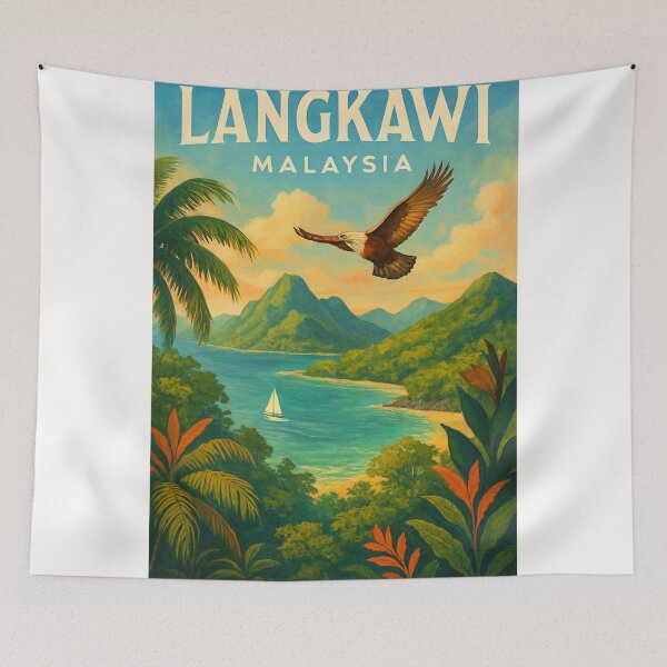 Item preview,  Langkawi Island Bay with Brahminy Kite – Malaysia designed and sold by Places On Earth.