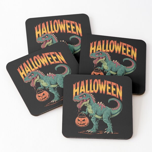Item preview, TRex Zombie Halloween Dinosaur designed and sold by tearbytea.