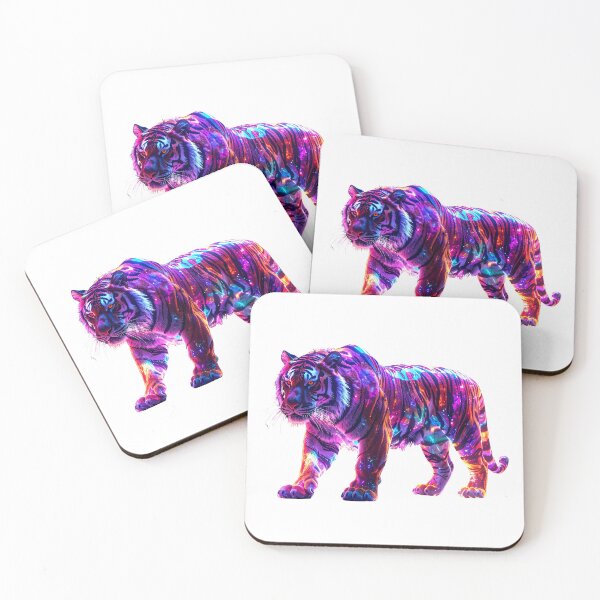 Item preview, Colorful Neon Tiger Art designed and sold by GloriousArtSKD.